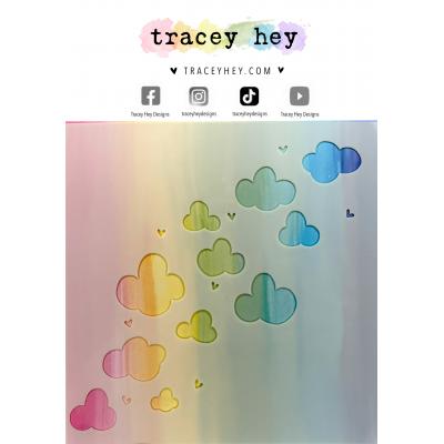 Tracey Hey Stencil - Cloud Trail